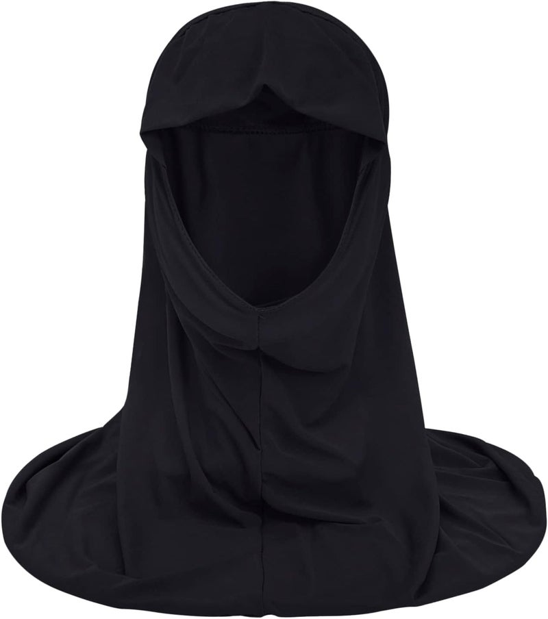 NICEYST Girls Instant Hijab Muslim Arab Scarf Shawls Neck Wrap Kids Islamic Solid Color Headscarf Turban for 7-12 Years Old - Image 2